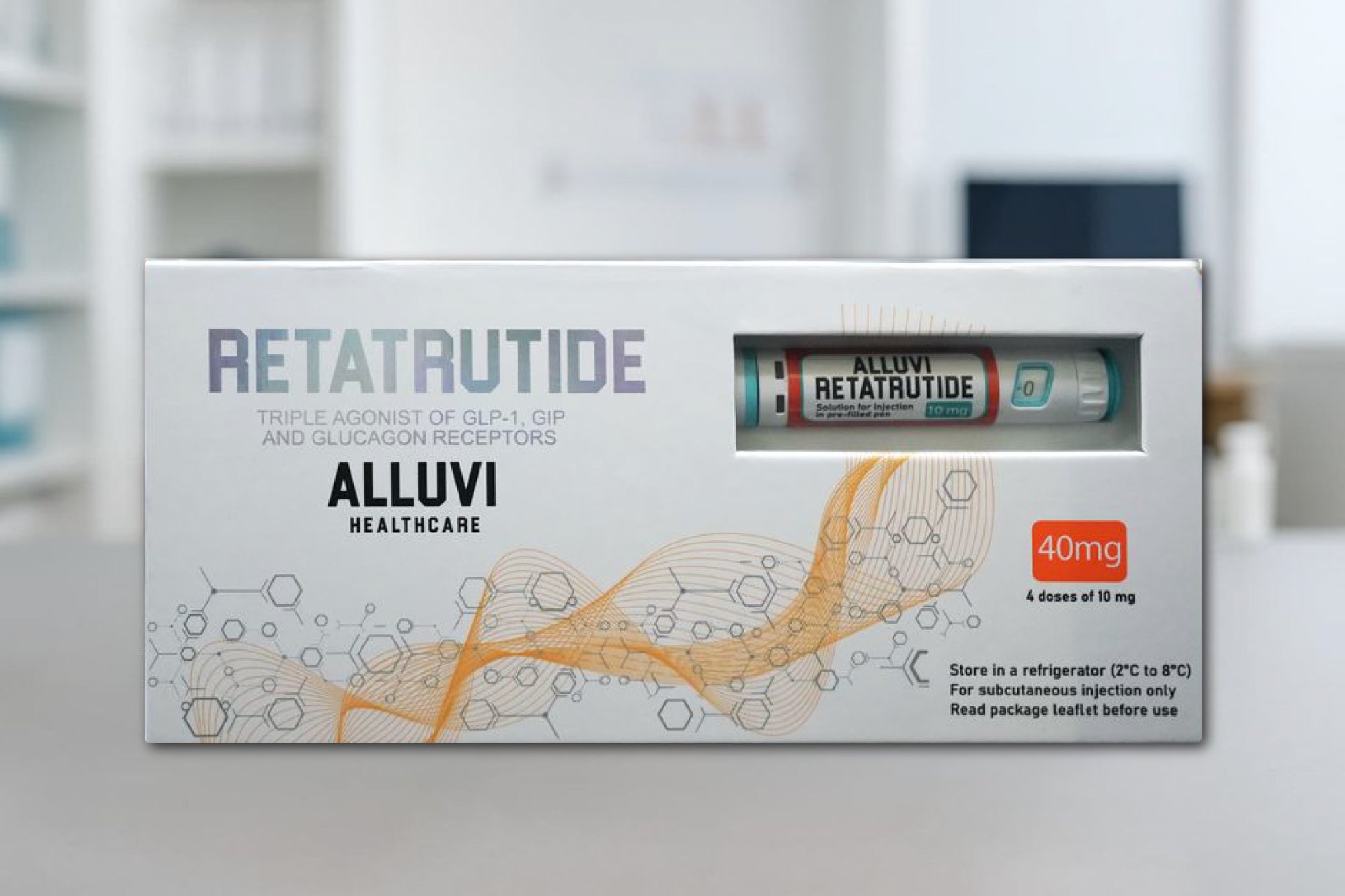 ALLUVI Retatrutide 40mg Research Peptide Vial